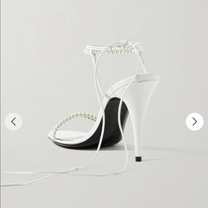 Saint Laurent | Shoes | Saint Laurent Luna Faux Pearl Embellished Heels |  Poshmark